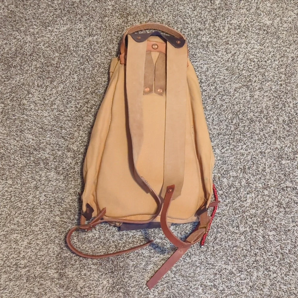 Goertzen Adventure Equipment Handmade Leather And Canvas Backpack